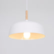 Oak & Zinc Acorn Pendant Light