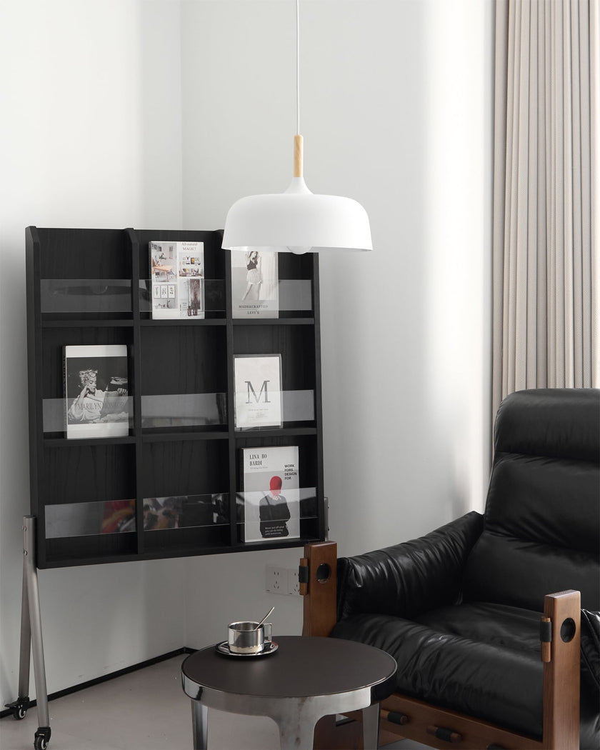 Oak & Zinc Acorn Pendant Light