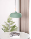 Oak & Zinc Acorn Pendant Light