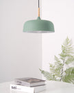 Oak & Zinc Acorn Pendant Light