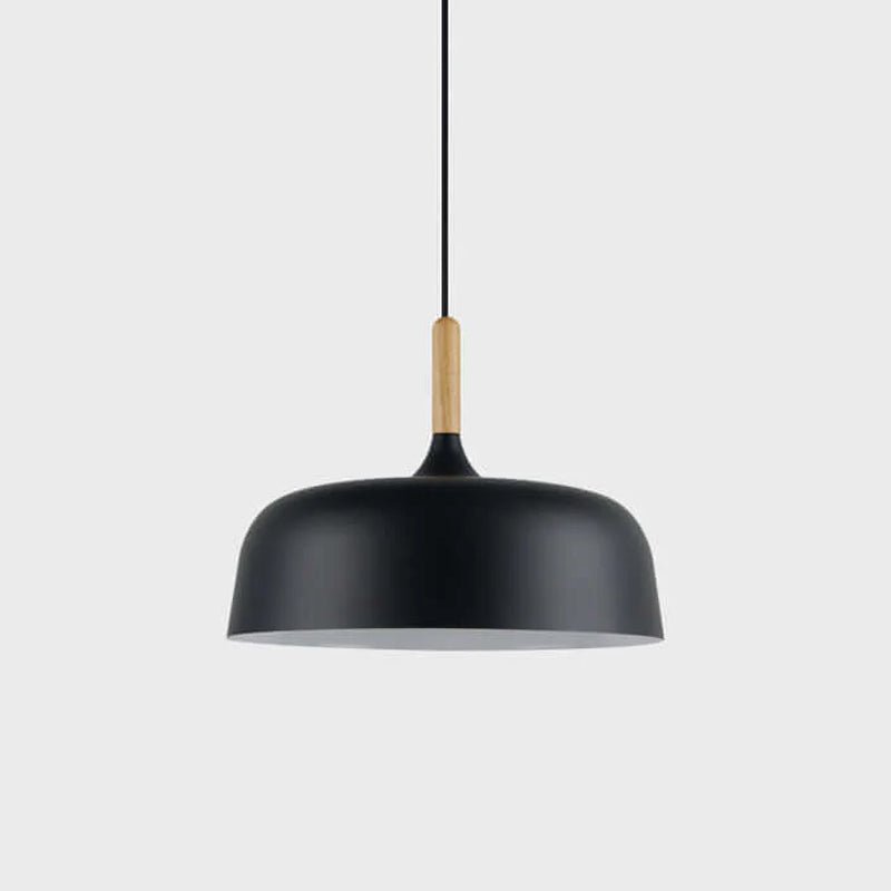 Oak & Zinc Acorn Pendant Light