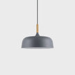 Oak & Zinc Acorn Pendant Light