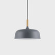 Oak & Zinc Acorn Pendant Light