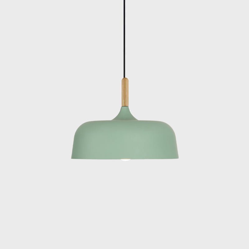 Oak & Zinc Acorn Pendant Light