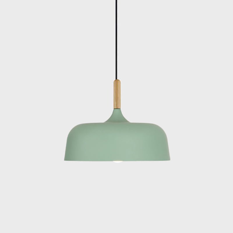 Oak & Zinc Acorn Pendant Light