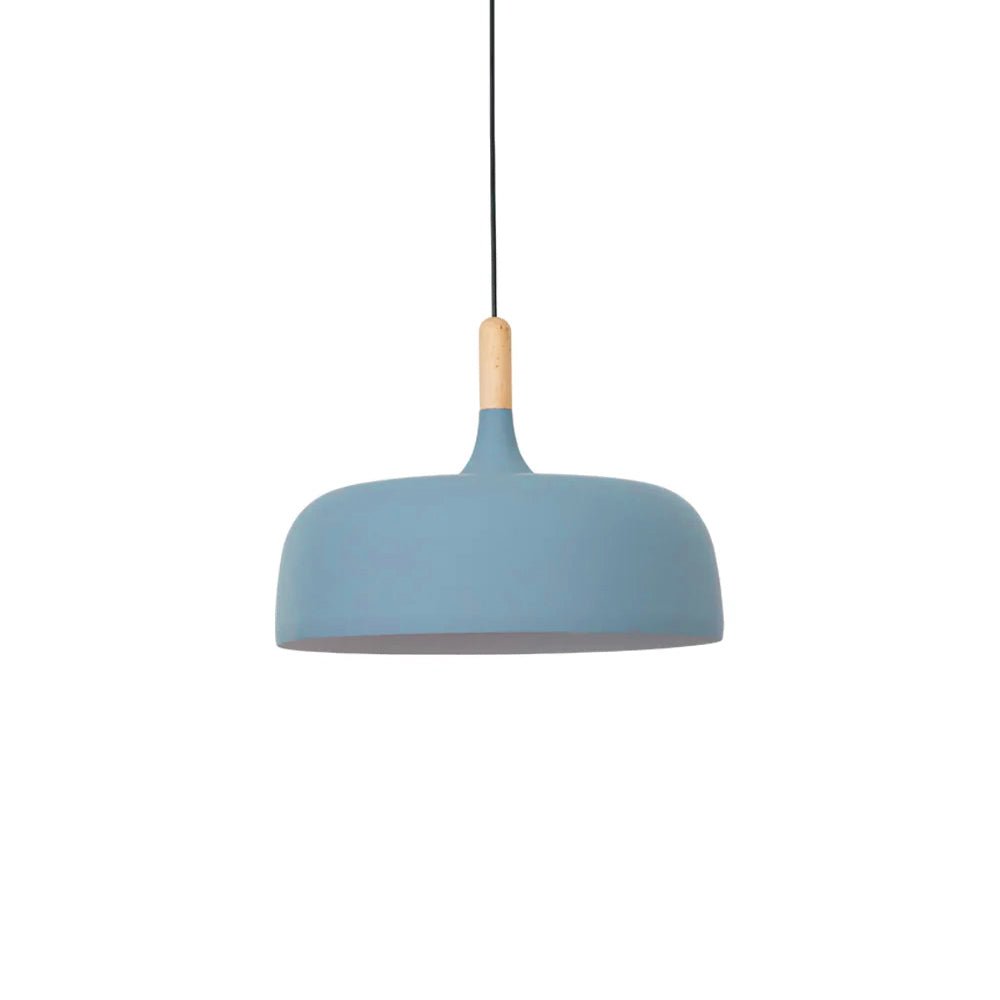 Oak & Zinc Acorn Pendant Light