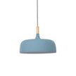 Oak & Zinc Acorn Pendant Light