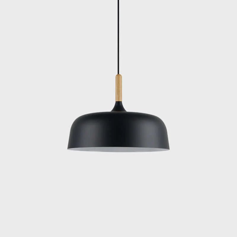 Oak & Zinc Acorn Pendant Light