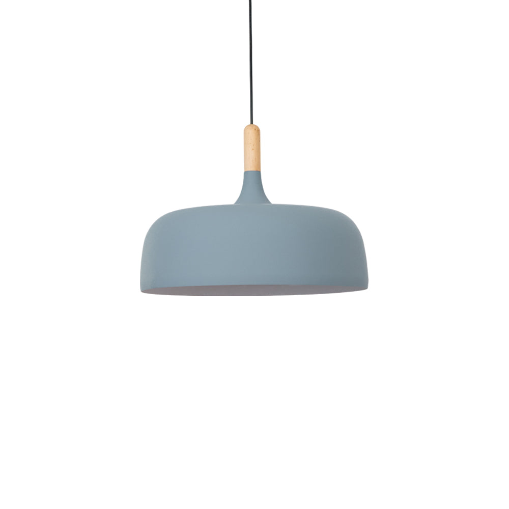 Oak & Zinc Acorn Pendant Light