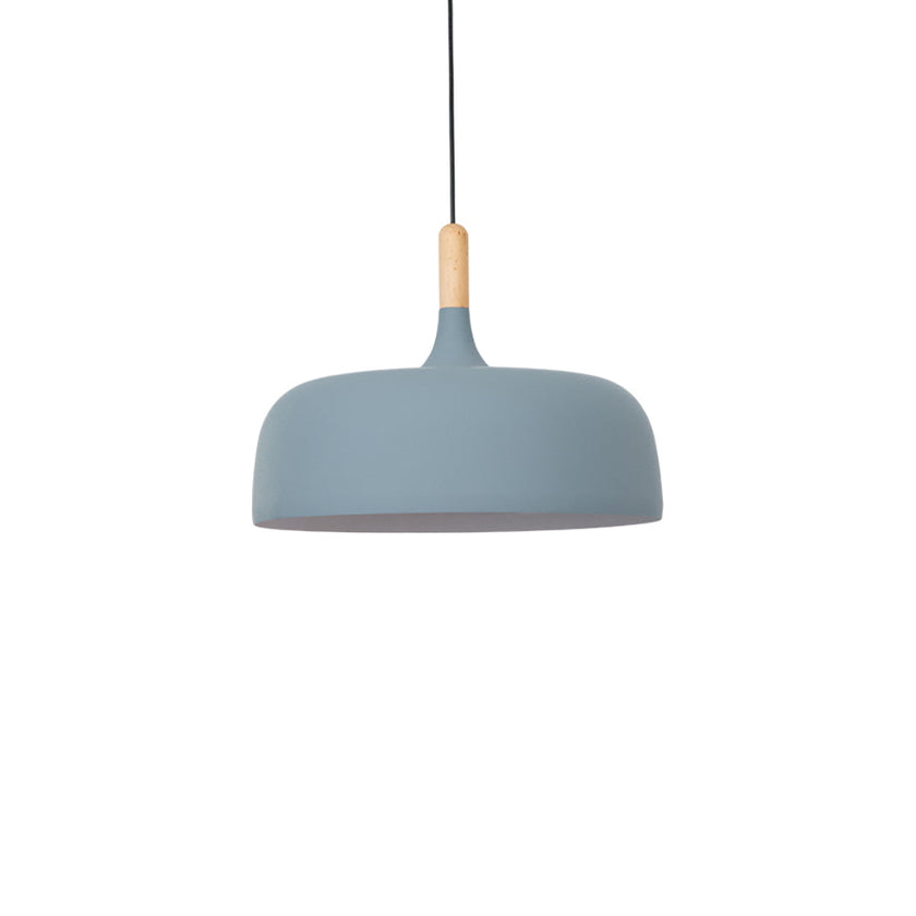 Oak & Zinc Acorn Pendant Light