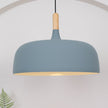 Oak & Zinc Acorn Pendant Light