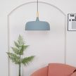 Oak & Zinc Acorn Pendant Light