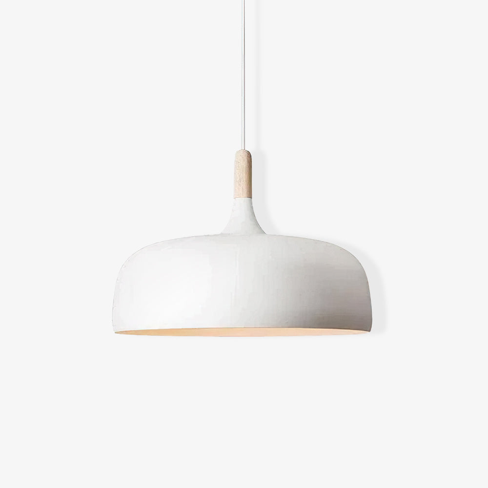 Oak & Zinc Acorn Pendant Light
