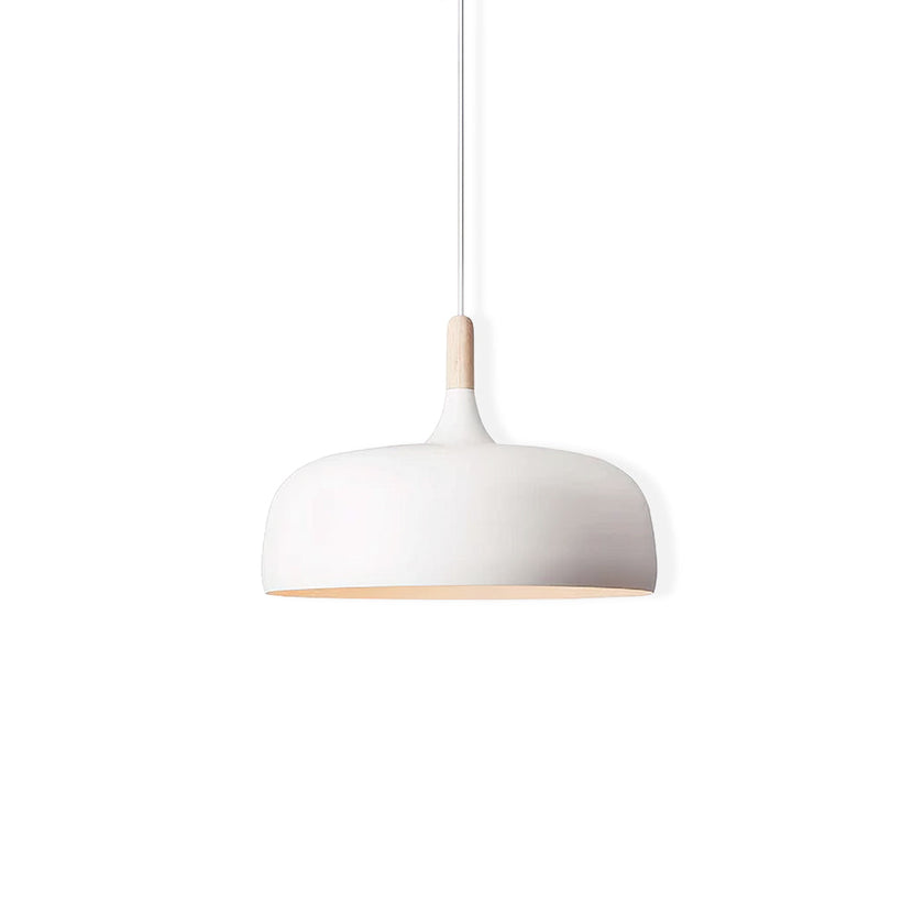 Oak & Zinc Acorn Pendant Light