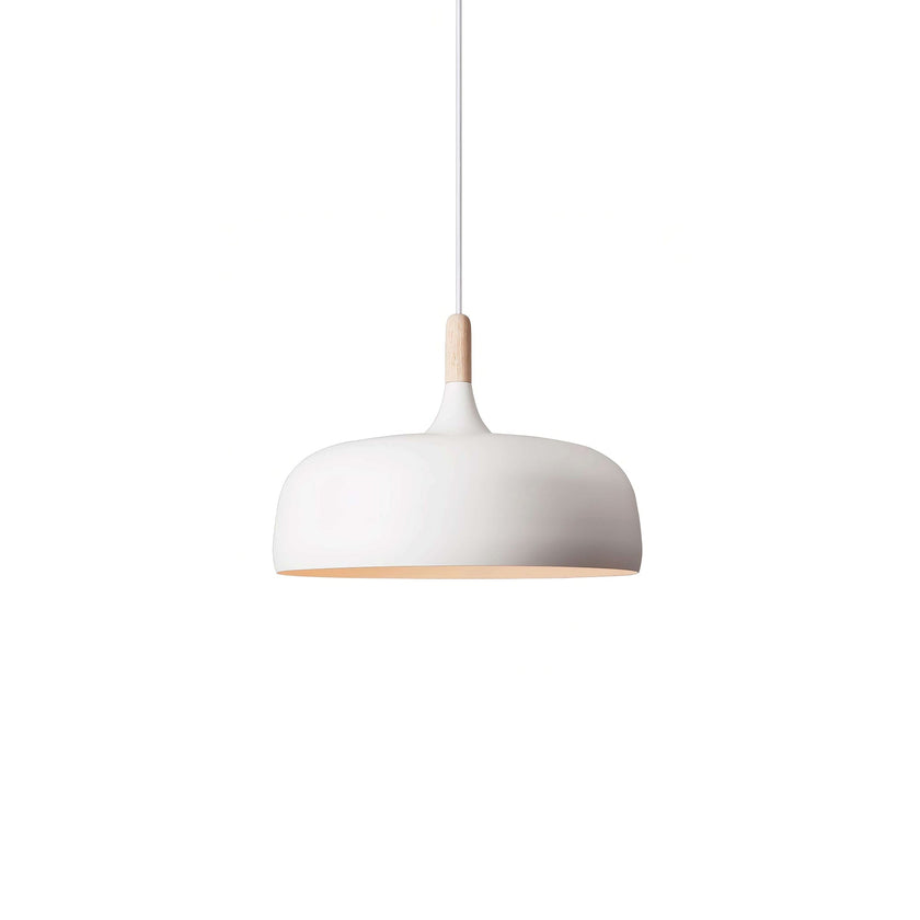 Oak & Zinc Acorn Pendant Light