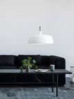 Oak & Zinc Acorn Pendant Light