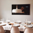 Oak & Zinc Acorn Pendant Light