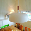 Oak & Zinc Acorn Pendant Light