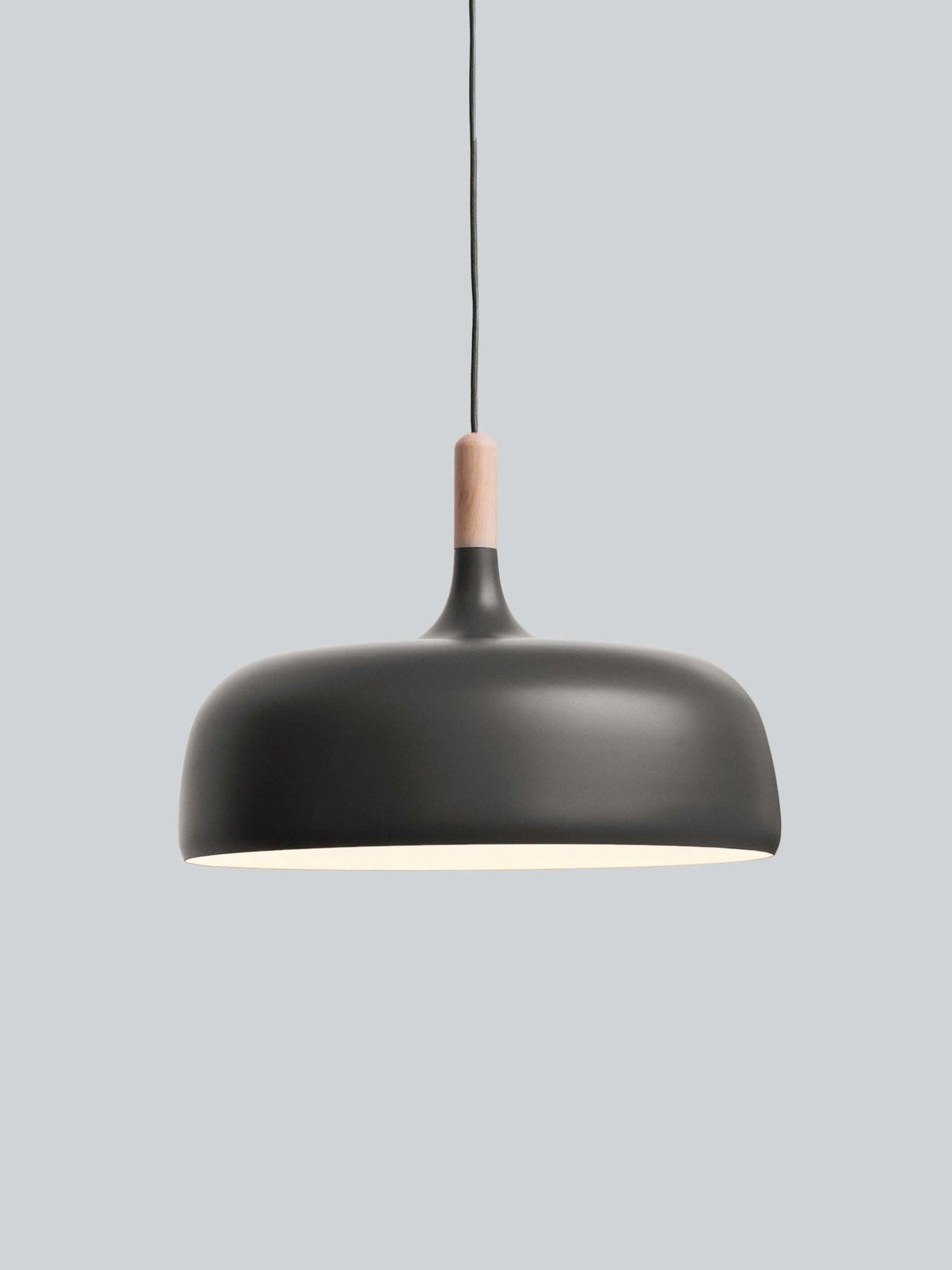 Oak & Zinc Acorn Pendant Light