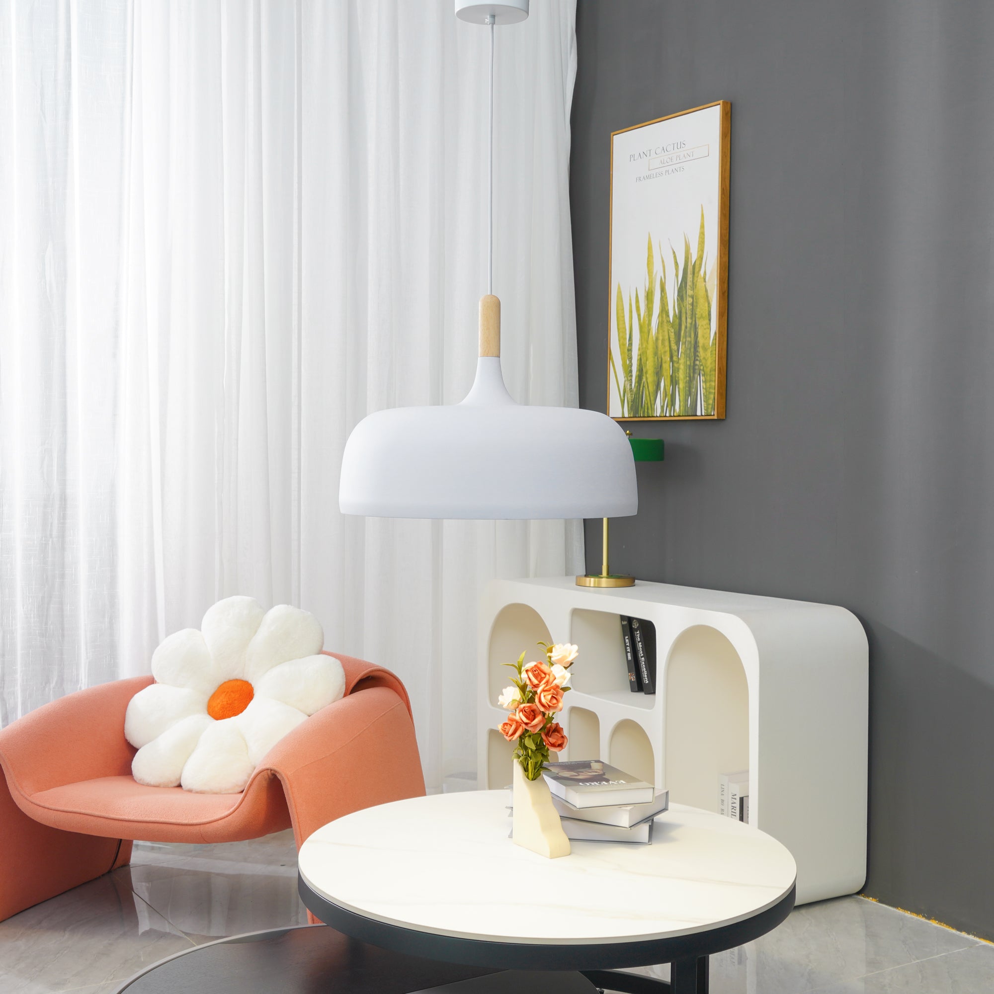 Wood & Aluminium Nordic Pendant Lamp
