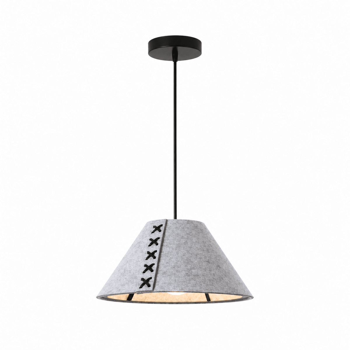 Acoustic Felt Cone Pendant Light