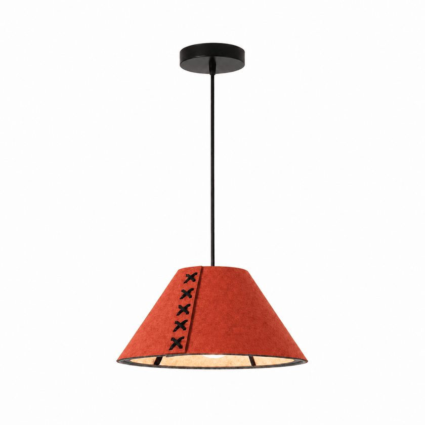Acoustic Felt Cone Pendant Light