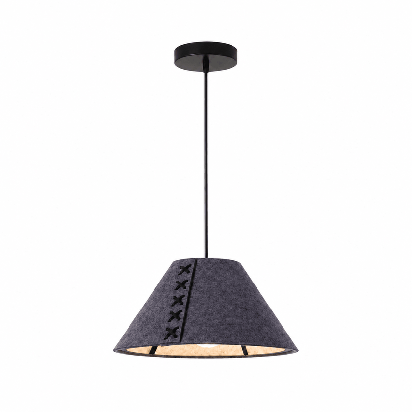 Acoustic Felt Cone Pendant Light