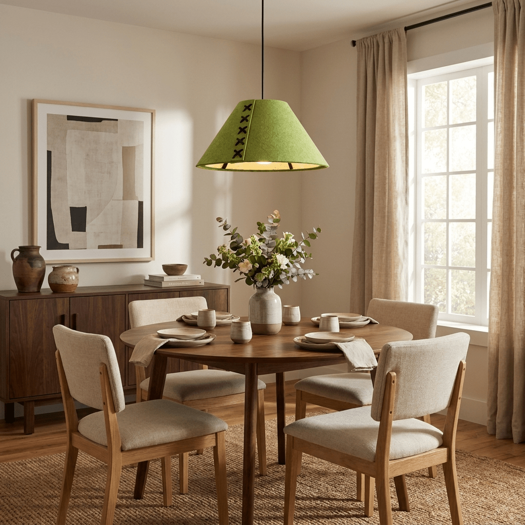 Acoustic Felt Cone Pendant Light