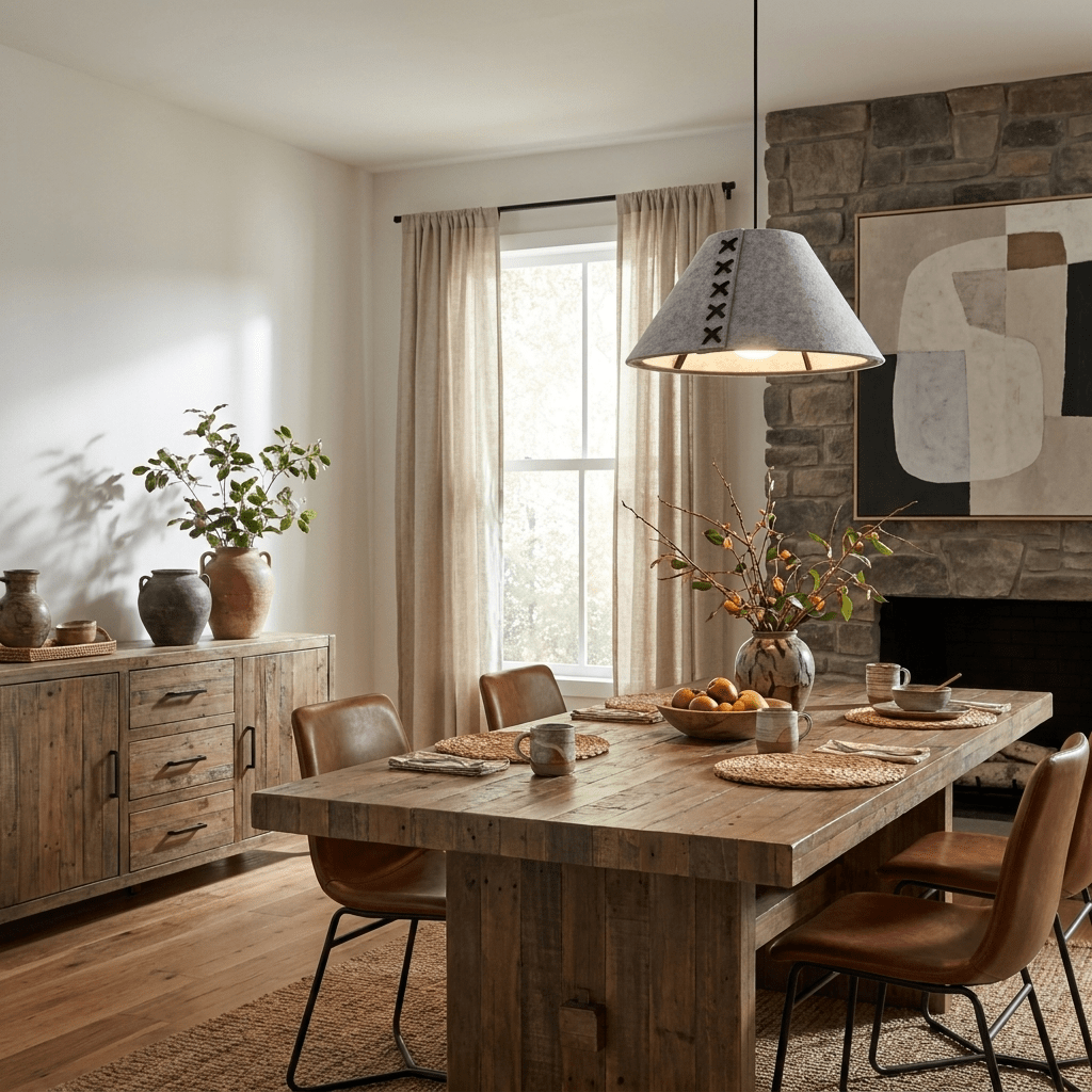 Acoustic Felt Cone Pendant Light