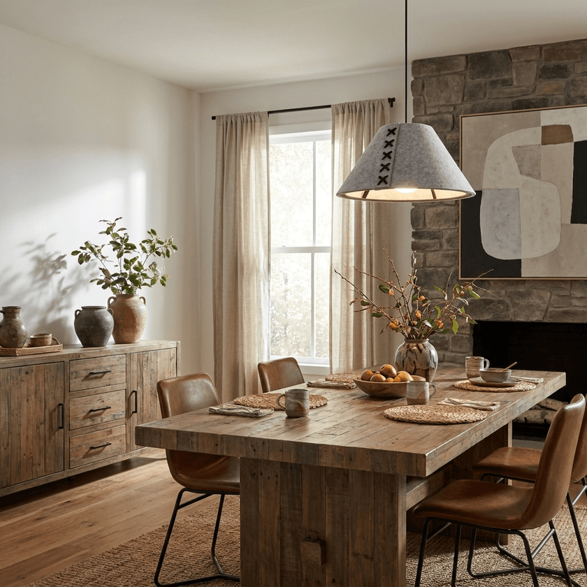 Acoustic Felt Cone Pendant Light