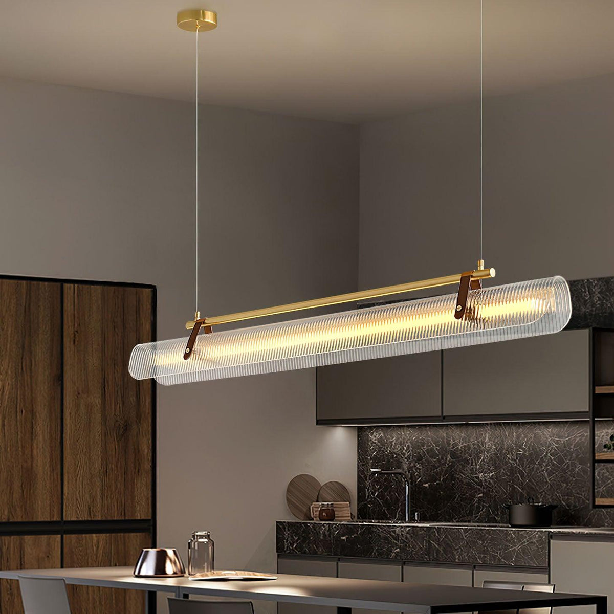 Acrylic Linear LED Chandelier