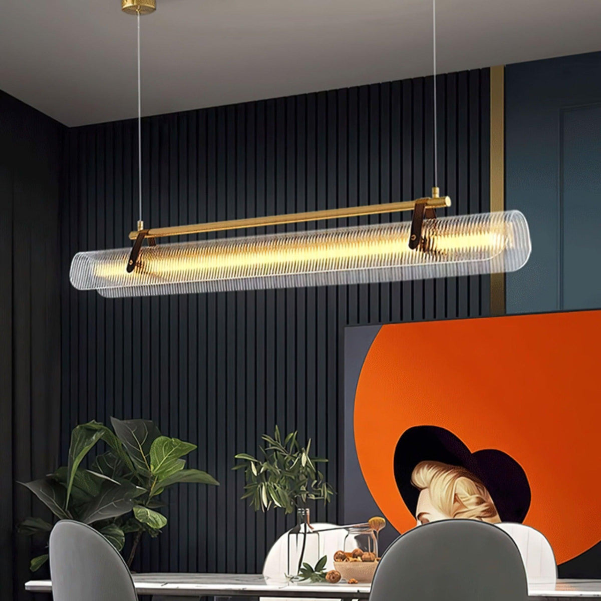 Acrylic Linear LED Chandelier