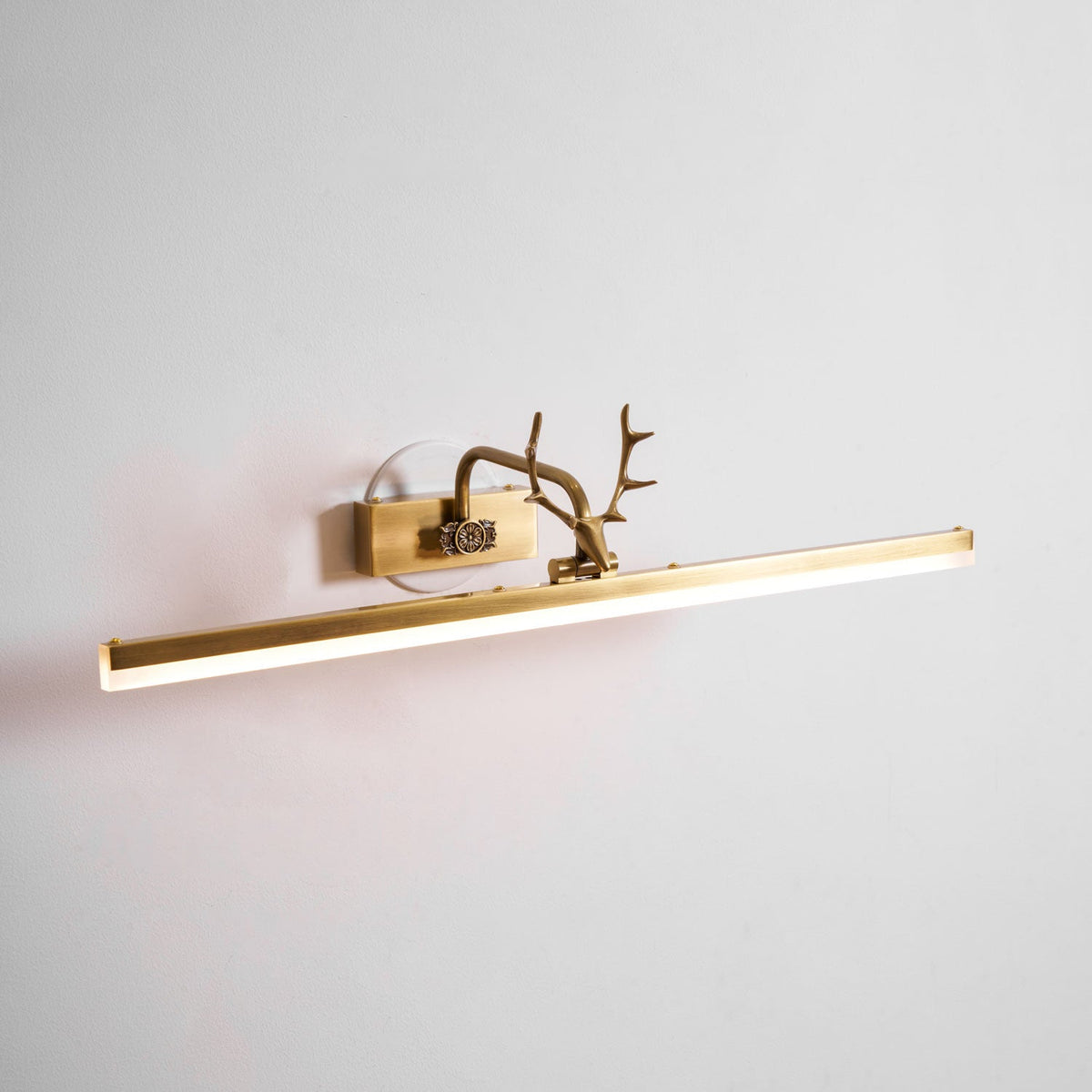 Metal Antler Ring Wall Lamp