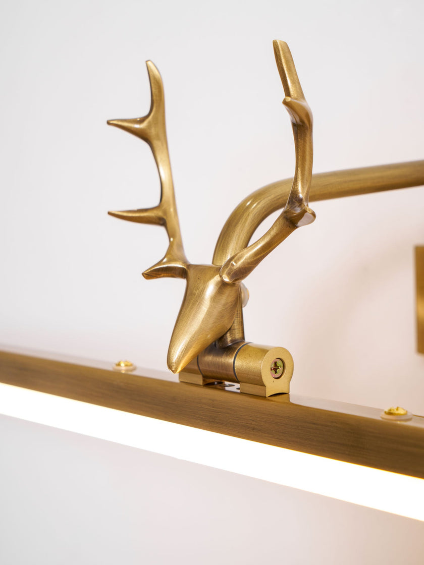 Metal Antler Ring Wall Lamp