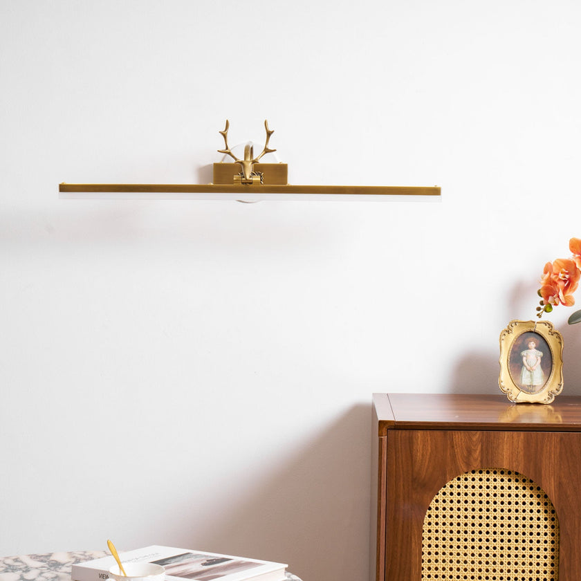 Metal Antler Ring Wall Lamp