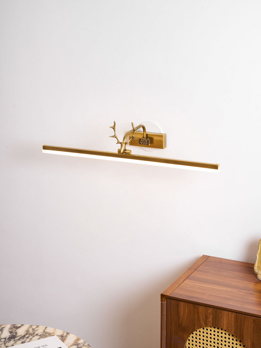 Metal Antler Ring Wall Lamp
