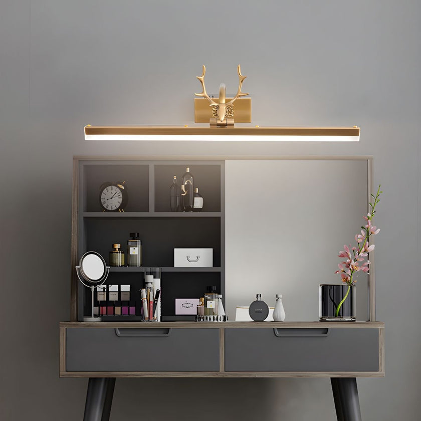 Metal Antler Ring Wall Lamp