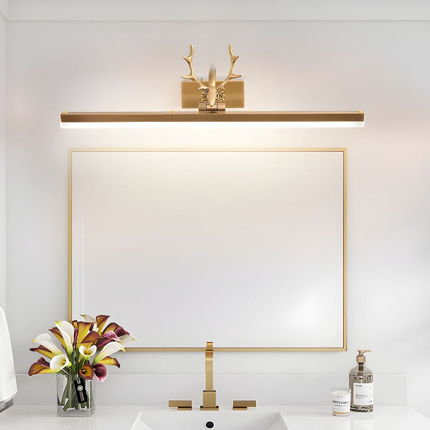 Metal Antler Ring Wall Lamp