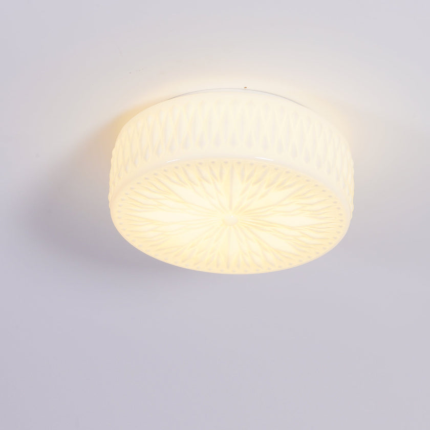 Glass Diffuser Flush Mount Ceiling Light