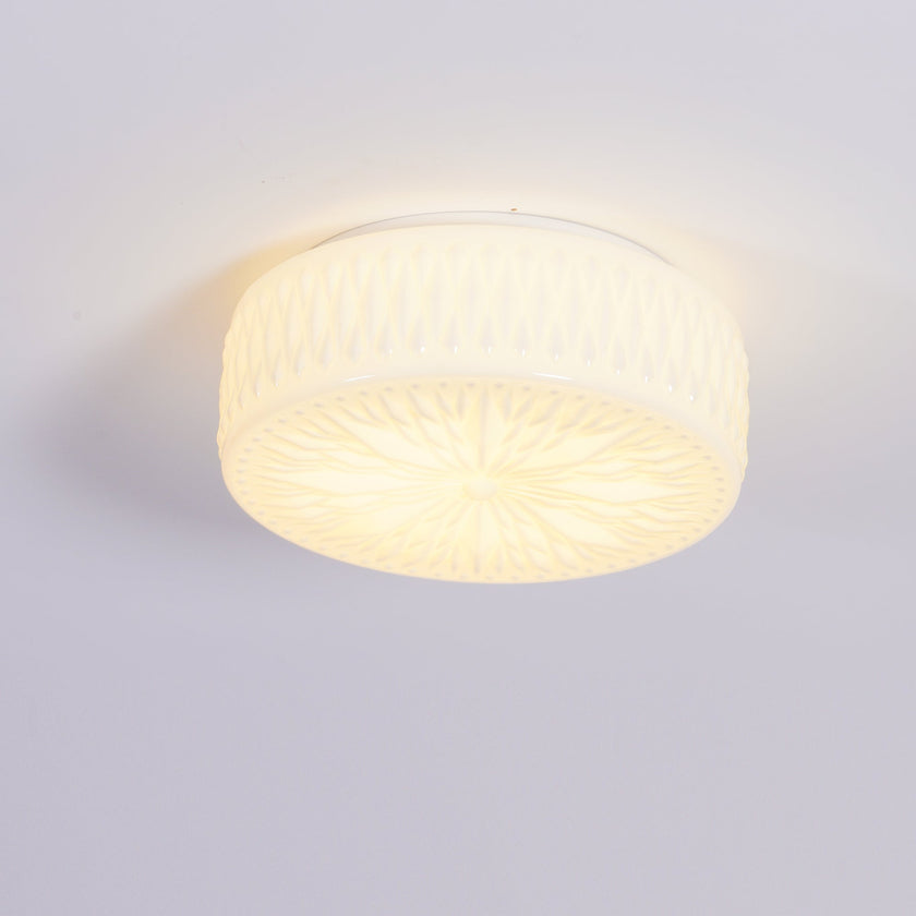 Glass Diffuser Flush Mount Ceiling Light