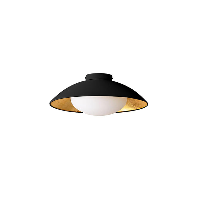 Glass Dome Mid-Century Ceiling Light