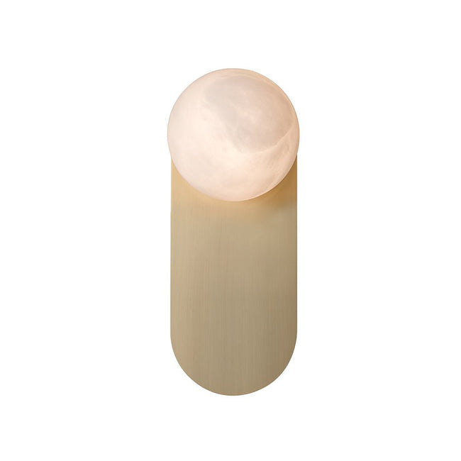 Alabaster Copper Wall Sconce