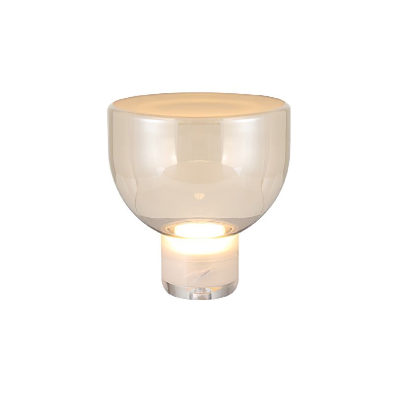 Glass Cone Table Lamp