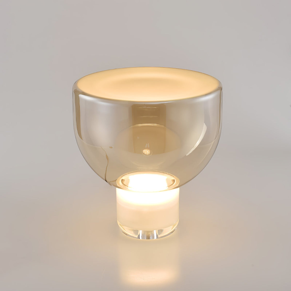Glass Cone Table Lamp
