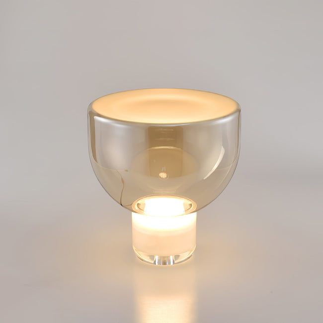 Glass Cone Table Lamp