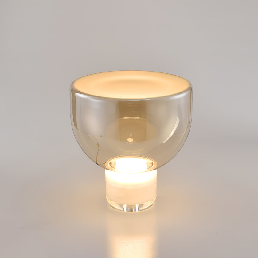 Glass Cone Table Lamp
