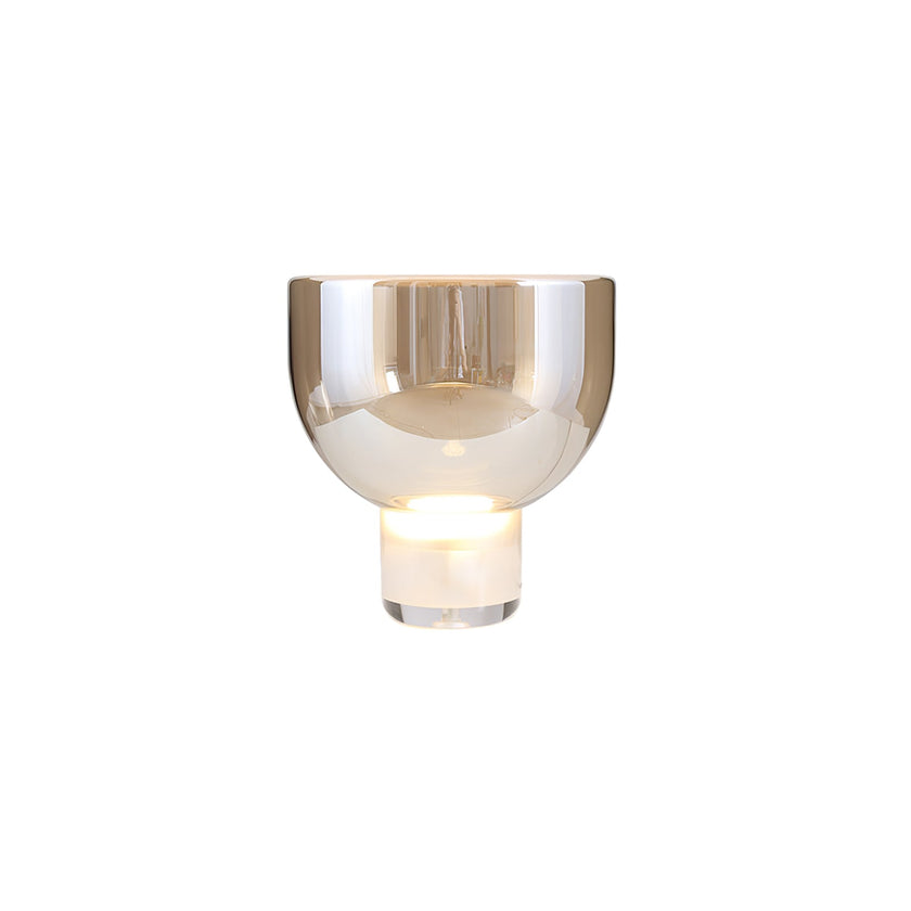 Glass Cone Table Lamp