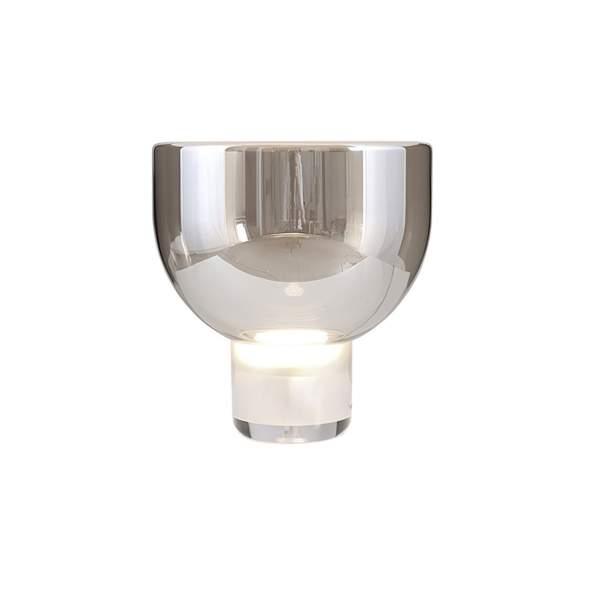 Glass Cone Table Lamp