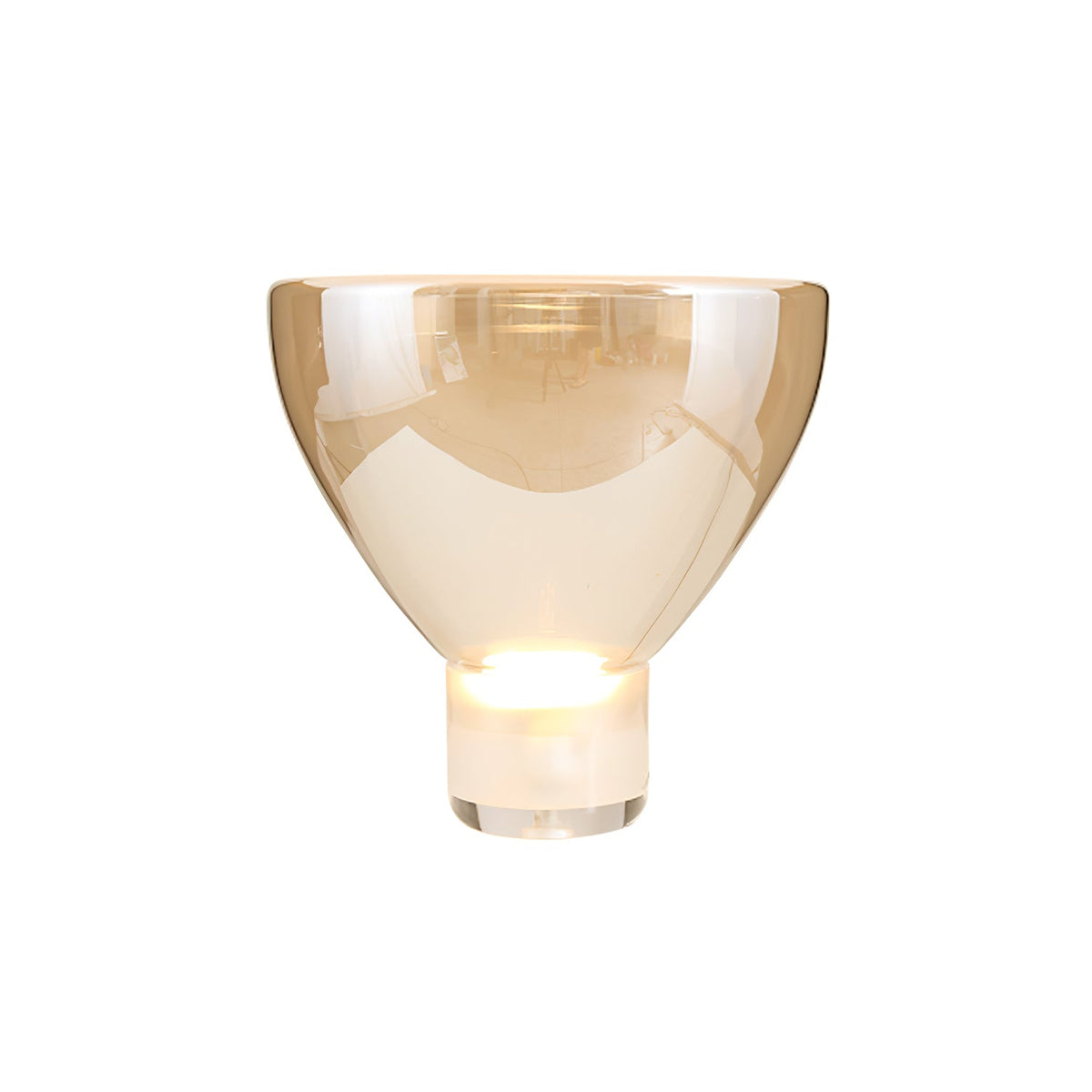 Glass Cone Table Lamp