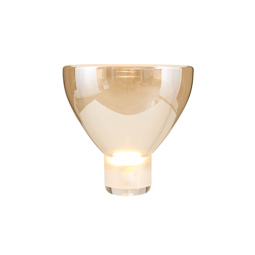 Glass Cone Table Lamp
